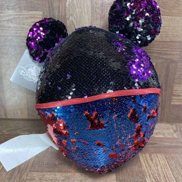 Disney Parks 10" Round Flip‎ -Reversible -Sequin Mickey Mouse Plush - Picture 2 of 5